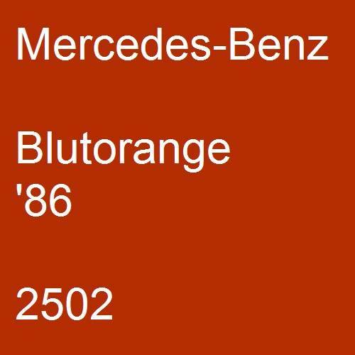 Mercedes-Benz, Blutorange '86, 2502.
